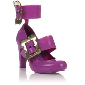 Vivienne Westwood Anglomania x Melissa Temptation Purple Rubber Heels Shoes US 8